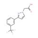 3-[3-(Trifluoromethyl)phenyl]-1H-pyrazol-1-ylacetic acid - chemical structure image