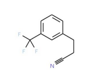 3-[3-(Trifluoromethyl)phenyl]propanenitrile (CAS 95096-06-3) - chemical structure image