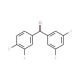 3,3′,4,5′-Tetrafluorobenzophenone (CAS 844885-15-0) - chemical structure image