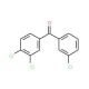 3,3′,4′-Trichlorobenzophenone (CAS 812684-89-2) - chemical structure image