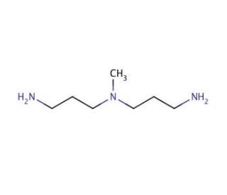 3,3&prime;-Diamino-N-methyldipropylamine (CAS 105-83-9) - chemical structure image