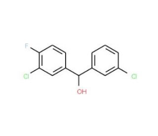 3,3&prime;-Dichloro-4-fluorobenzhydrol - chemical structure image