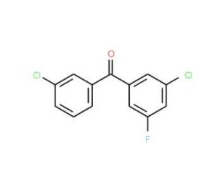 3,3&prime;-Dichloro-5-fluorobenzophenone (CAS 844884-96-4) - chemical structure image