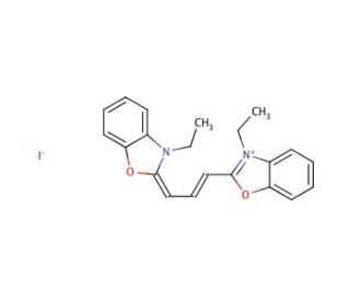 3,3&prime;-Diethyloxacarbocyanine iodide (CAS 905-96-4) - chemical structure image