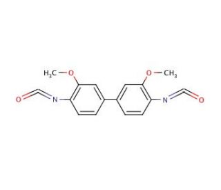3,3&prime;-Dimethoxy-4,4&prime;-biphenylene diisocyanate (CAS 91-93-0) - chemical structure image