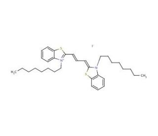 3,3&prime;-Dioctylthiacarbocyanine iodide (CAS 53213-89-1) - chemical structure image