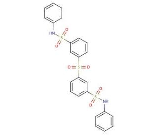 3,3&prime;-sulfonylbis(N-phenylbenzenesulfonamide) - chemical structure image