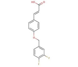 3-{4-[(3,4-Difluorobenzyl)oxy]phenyl}acrylic acid - chemical structure image