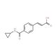3-{4-[(cyclopropylamino)carbonyl]phenyl}acrylic acid - chemical structure image