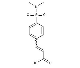 3-{4-[(dimethylamino)sulfonyl]phenyl}acrylic acid - chemical structure image