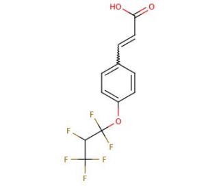 3-[4-(1,1,2,3,3,3-Hexafluoro-propoxy)-phenyl]-acrylic acid - chemical structure image