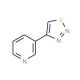 3-(4-1,2,3-Thiadiazolyl)pyridine (CAS 18212-27-6) - chemical structure image
