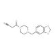 3-[4-(1,3-Benzodioxol-5-ylmethyl)piperazin-1-yl]-3-oxopropanenitrile - chemical structure image