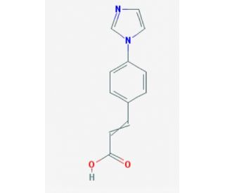 3-[4-(1H-imidazol-1-yl)phenyl]prop-2-enoic acid (CAS 199679-03-3) - chemical structure image