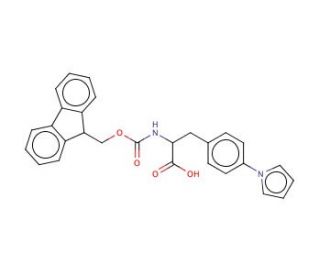 3-(4-(1H-pyrrol-1-yl)phenyl)-2-(((9H-fluoren-9-yl)methoxy)carbonyl)propanoic acid - chemical structure image