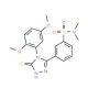 3-[4-(2,5-Dimethoxy-phenyl)-5-mercapto-4H-[1,2,4]triazol-3-yl]-N,N-dimethyl-benzenesulfonamide - chemical structure image