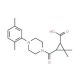 3-{[4-(2,5-Dimethylphenyl)piperazin-1-yl]-carbonyl}-2,2-dimethylcyclopropanecarboxylic acid - chemical structure image