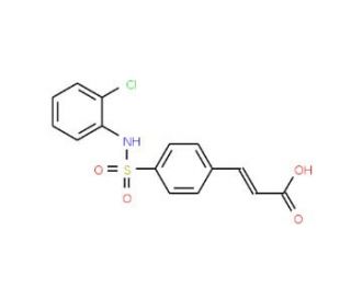 3-[4-(2-Chloro-phenylsulfamoyl)-phenyl]-acrylic acid - chemical structure image