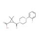 3-{[4-(2-Fluorophenyl)piperazin-1-yl]carbonyl}-2,2-dimethylcyclopropanecarboxylic acid - chemical structure image