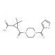 3-{[4-(2-Furoyl)piperazin-1-yl]carbonyl}-2,2-dimethylcyclopropanecarboxylic acid - chemical structure image