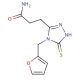 3-[4-(2-furylmethyl)-5-mercapto-4H-1,2,4-triazol-3-yl]propanamide - chemical structure image