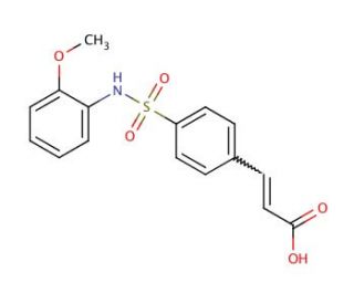3-[4-(2-Methoxy-phenylsulfamoyl)-phenyl]-acrylic acid - chemical structure image