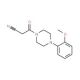 3-[4-(2-methoxyphenyl)piperazin-1-yl]-3-oxopropanenitrile (CAS 62508-79-6) - chemical structure image