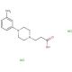3-[4-(3-methylphenyl)piperazin-1-yl]propanoic acid dihydrochloride - chemical structure image