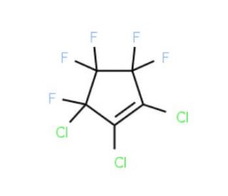 3,4,4,5,5-Pentafluoro-1,2,3-trichlorocyclopentene (CAS 3824-97-3) - chemical structure image