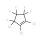 3,4,4,5,5-Pentafluoro-1,2,3-trichlorocyclopentene (CAS 3824-97-3) - chemical structure image