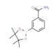 3-(4,4,5,5-Tetramethyl-1,3,2-dioxaborolan-2-yl)-benzamide (CAS 188665-74-9) - chemical structure image