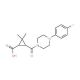 3-{[4-(4-Fluorophenyl)piperazin-1-yl]carbonyl}-2,2-dimethylcyclopropanecarboxylic acid - chemical structure image