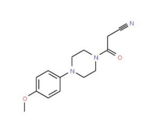 3-[4-(4-Methoxy-phenyl)-piperazin-1-yl]-3-oxo-propionitrile - chemical structure image