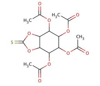 3,4,5,6-Tetra-O-acetyl-myo-inositol-1,2-thiocarbonate - chemical structure image