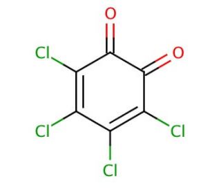 3,4,5,6-Tetrachloro-1,2-benzoquinone (CAS 2435-53-2) - chemical structure image