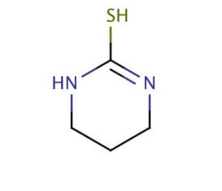 3,4,5,6-Tetrahydro-2-pyrimidinethiol (CAS 2055-46-1) - chemical structure image