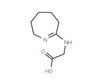 (3,4,5,6-tetrahydro-2H-azepin-7-ylamino)acetic acid (CAS 90152-88-8) - chemical structure image