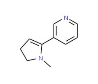 3-(4,5-Dihydro-1-methyl-1H-pyrrol-2-yl)pyridine (CAS 525-74-6) - chemical structure image