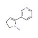 3-(4,5-Dihydro-1-methyl-1H-pyrrol-2-yl)pyridine (CAS 525-74-6) - chemical structure image