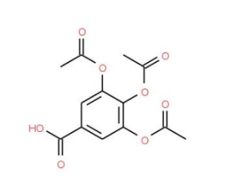 3,4,5-Triacetoxy-benzoic acid (CAS 6635-24-1) - chemical structure image