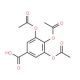 3,4,5-Triacetoxy-benzoic acid (CAS 6635-24-1) - chemical structure image