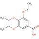 3,4,5-Triethoxybenzoic acid (CAS 6970-19-0) - chemical structure image