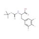 3,4,5-Trifluoro-D-phenylalanine, N-BOC protected (CAS 205445-55-2) - chemical structure image