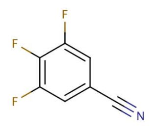3,4,5-Trifluorobenzonitrile (CAS 134227-45-5) - chemical structure image