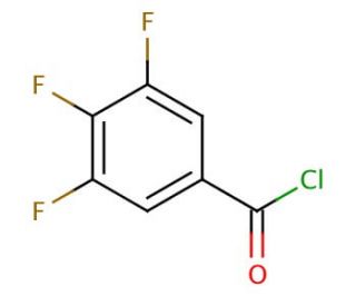 3,4,5-Trifluorobenzoyl chloride (CAS 17787-26-7) - chemical structure image