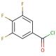 3,4,5-Trifluorobenzoyl chloride (CAS 17787-26-7) - chemical structure image