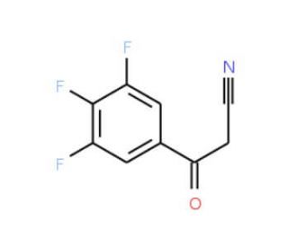 3,4,5-Trifluorobenzoylacetonitrile (CAS 842140-50-5) - chemical structure image