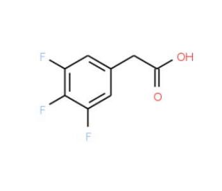 3,4,5-Trifluorophenylacetic acid (CAS 209991-62-8) - chemical structure image