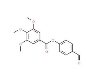 3,4,5-Trimethoxy-benzoic acid 4-formyl-phenyl ester - chemical structure image