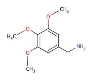 3,4,5-Trimethoxybenzylamine (CAS 18638-99-8) - chemical structure image